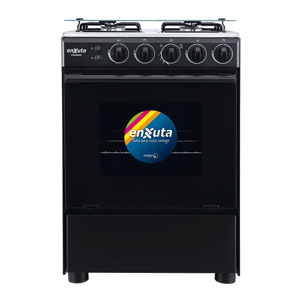 Cocina Supergas 4 Hornallas Negra Termocupla Grill 60x60 - China | Enxuta CENX9604N