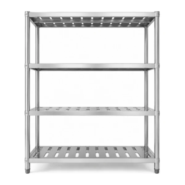 Estantería 4 Estantes 90 x 180 cm Acero Inox | Lundar ES-LA 0.90