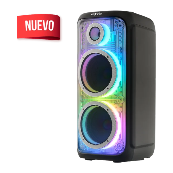 Party Box Portátil 2 x 8 Pulgadas 1.000 Watts PMPO | Enxuta PBENX2982100