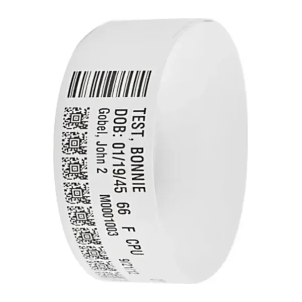 Pulseras rollo x 100 adultos blancas para LTT422 3nStar WB25279