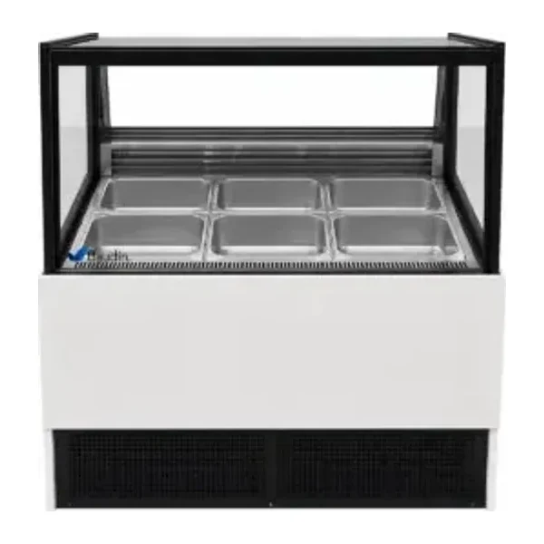 Vitrina de helados 6 cubetas con doble puerta corrediza | Sanao BQL-105