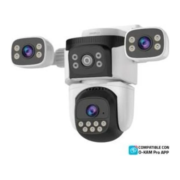 Multi camara smart WiFi exterior. 3 camaras: 1 frontal con giro y dos laterales. | XION XI-CCTV300
