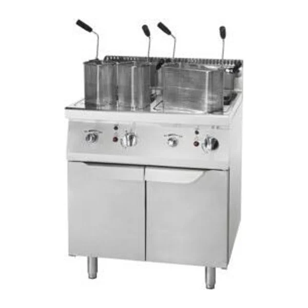 Cuece Pasta Industrial a Gas 27kW Doble Cuba Línea 900 | Cookrite AT9G8P-F