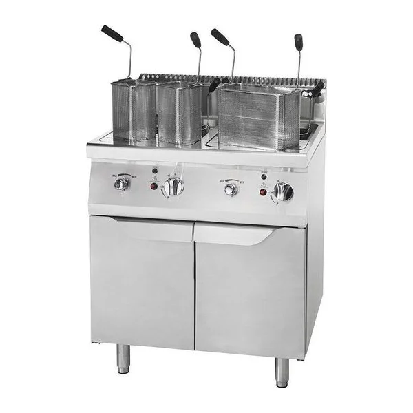 Cuece Pasta Industrial a Gas 27kW Doble Cuba Línea 900 | Cookrite AT9G8P-F
