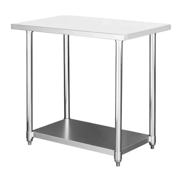 Mesa de Acero Inoxidable 90x60 cm con estante | Jameco WT-900CE