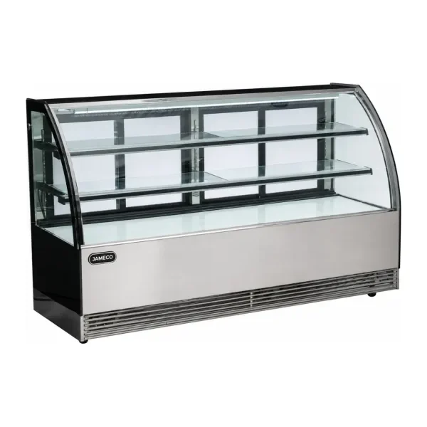 Vitrina Pastelera Refrigerada 2,0 m Curva | Jameco VP-20005