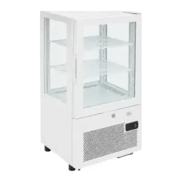 Vitrina pastelera vertical refrigerada 4 caras de vidrio | Moxcold SF-63