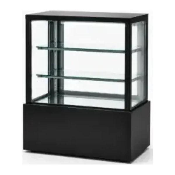 Vitrina confitera refrigerada 0,9 m 2 estantes vidrio base de mármol | Sanao DDC-900