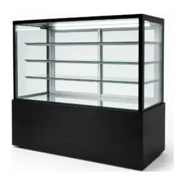 Vitrina confitera refrigerada 3 estantes base de mármol 1,5 m | Sanao BX-1500