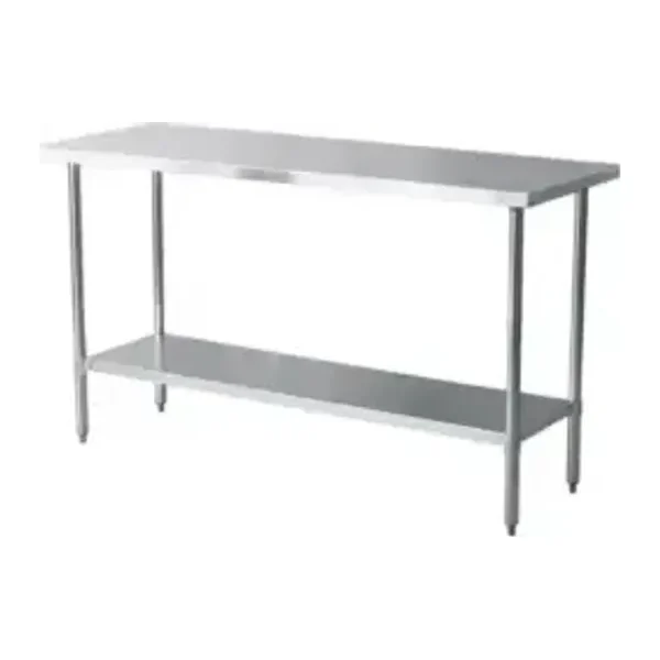 Mesa de Acero Inoxidable 150x60 cm estante | Jameco WT-1500CE