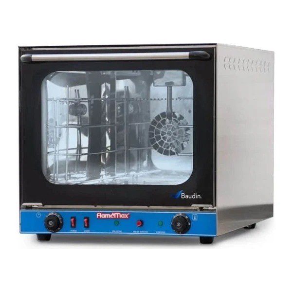 Horno Convector con vapor para 4 bandejas 40x37 Flamemax HEO-6