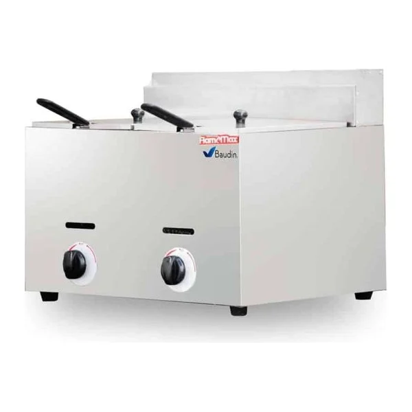 Freidor a gas 2 cubas de 6 litros Flamemax HGF-72