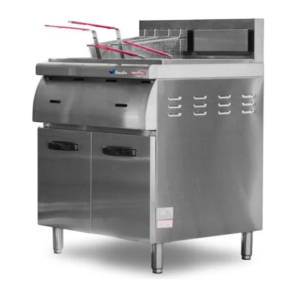 Freidor industrial 28 litros 2 canastos Flamemax HGF-70