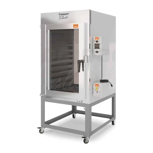 Horno Turninado A Gas Compact Glp10est 10 Bandejas 300 Panes