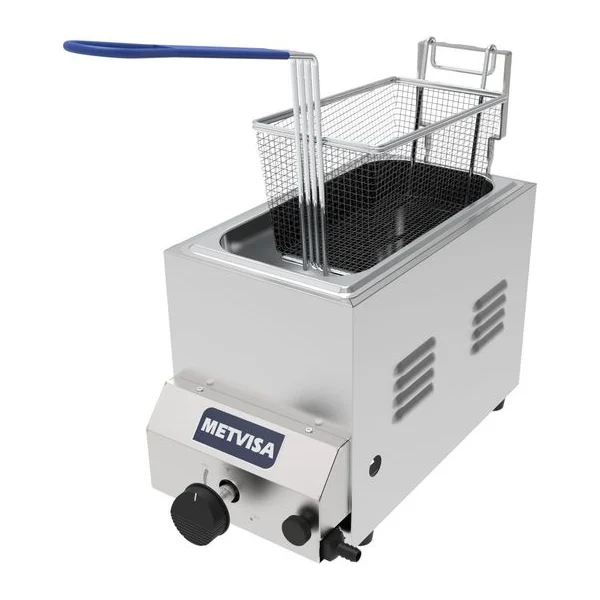 Freidor a gas 3 litros de mesa Metvisa FG3S