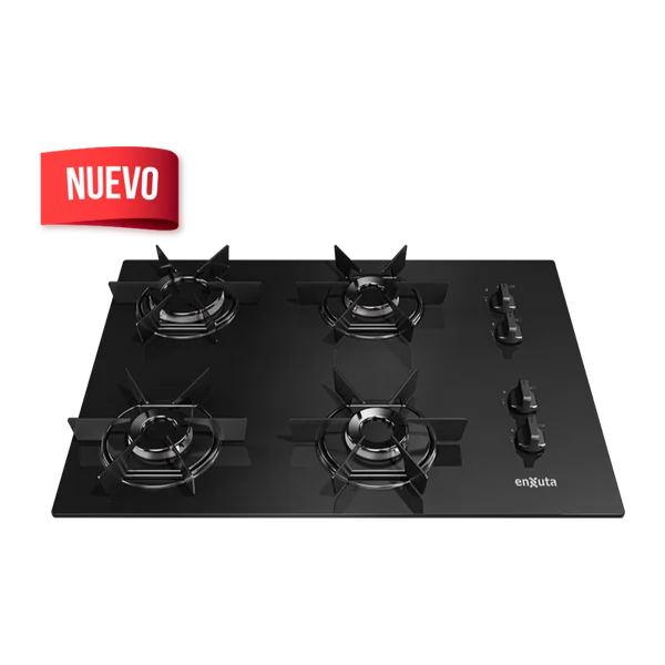 Anafe empotrar Enxuta AENXV2743NG mesada vidrio negro 4 hornallas