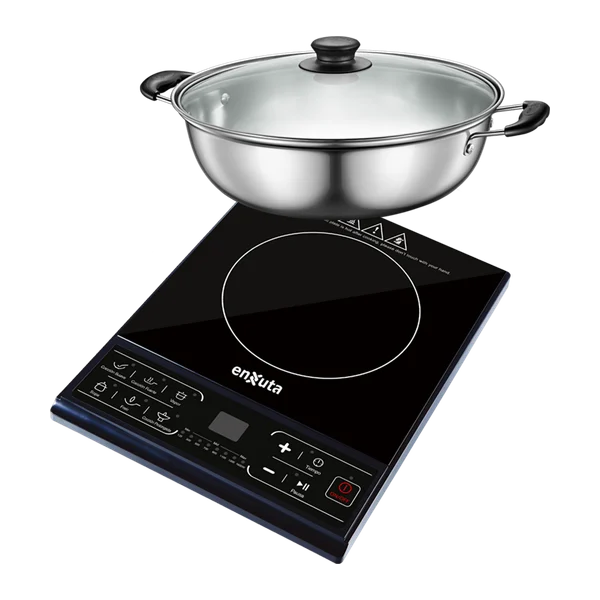 Anafe inducción Enxuta AIENX930-1 1600 W panel touch con olla incluida