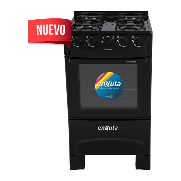 cocina combinada Enxuta CENX27200HENG 4 quemadores gas horno eléctrico