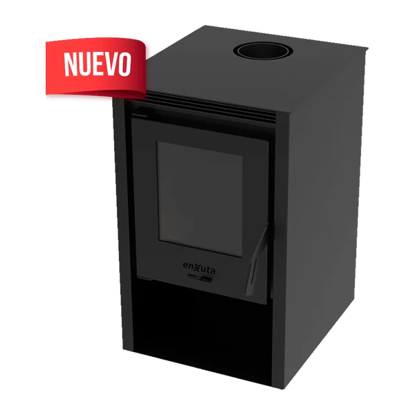 Estufa a leña Enxuta EENXAR47 9 kW cobertura 85 m3 acero 4 mm