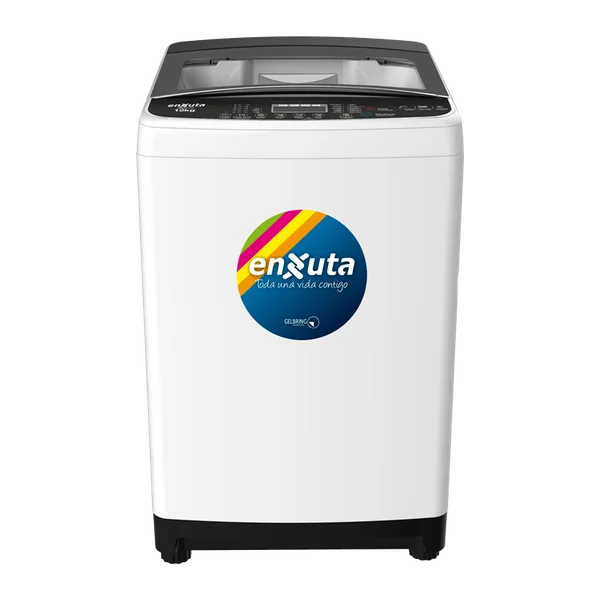 Lavarropas carga superior Enxuta LENX01250 12 kg panel digital tapa vidrio