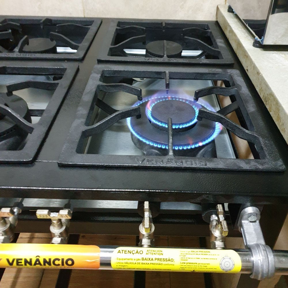 ▷ Anafe 6 Hornallas 3 fuegos dobles - Venancio | Baudin