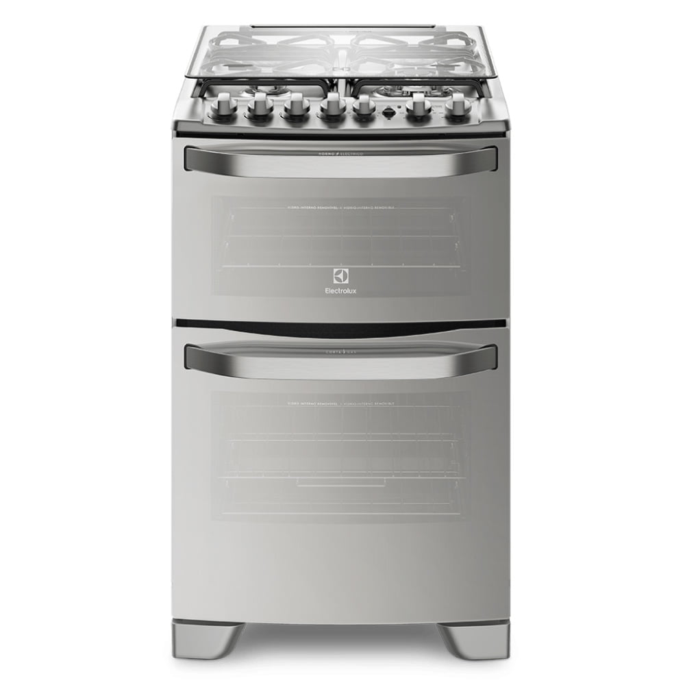 ▷ Cocina Combinada 4 Hornallas a Gas | Baudin Equipamientos
