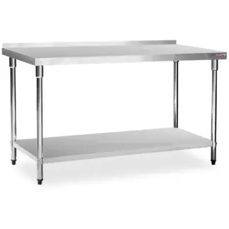 mesa de acero inoxidable con zocalo flamemax HWT-2-715RP