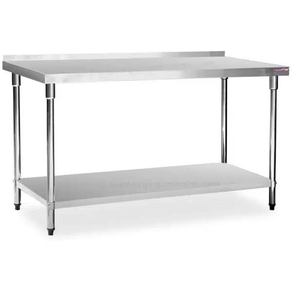 mesa de acero inoxidable con zocalo flamemax HWT-2-715RP