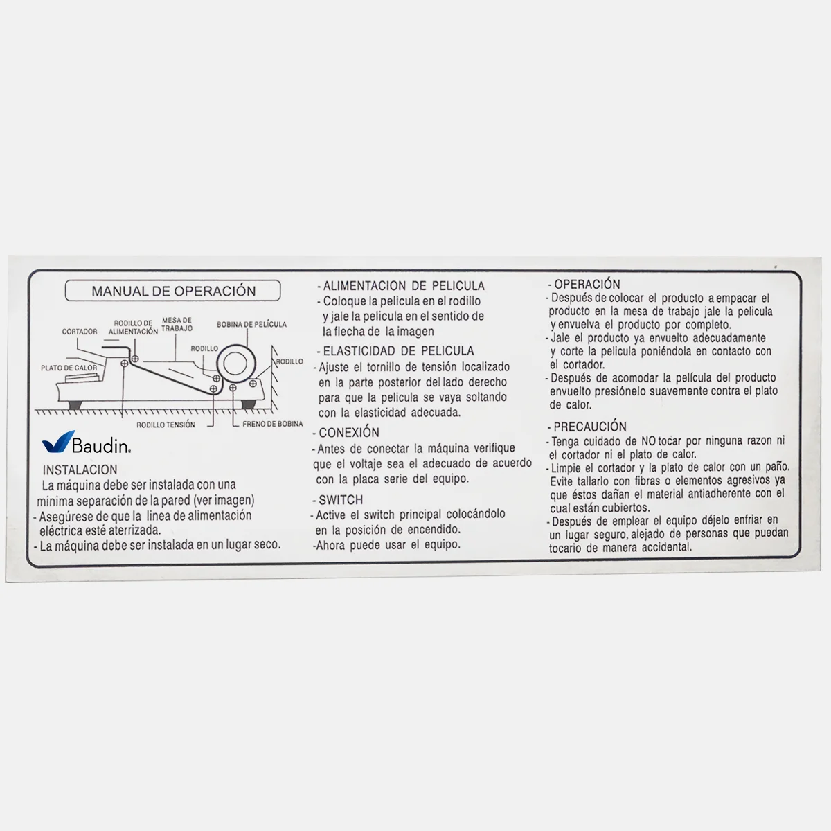 Aplicadora de Film 45cm | Flamemax HW-450 - Imagen 3