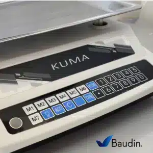 Balanza Comercial 30 Kg con Torre Certificada por Latu Kuma 888B Botonera