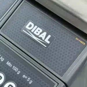 Balanza Digital Comercial con Ticket Dibal W025 Detalle Logo Dibal