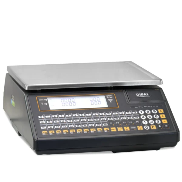 Balanza Digital Comercial con Ticket Dibal W025 Vista Diagonal