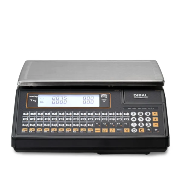 Balanza Digital Comercial con Ticket Dibal W025 Vista Frontal