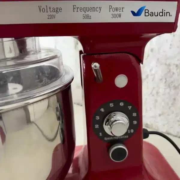 Batidora Planetaria 7 Litros Modelo B8 de Kuma Baudin Botones, Velocidades y potencia