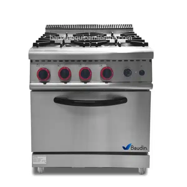 Cocina 4 Hornallas | Lundar LGR-74V | Baudin