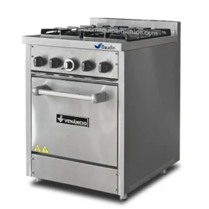 Cocina Industrial 4 Hornallas Venancio Don Bidone Acero Inoxidable Med