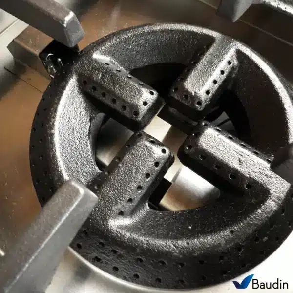 Cocina Lundar 6 Hornallas Industrial Vista Detalle Quemador