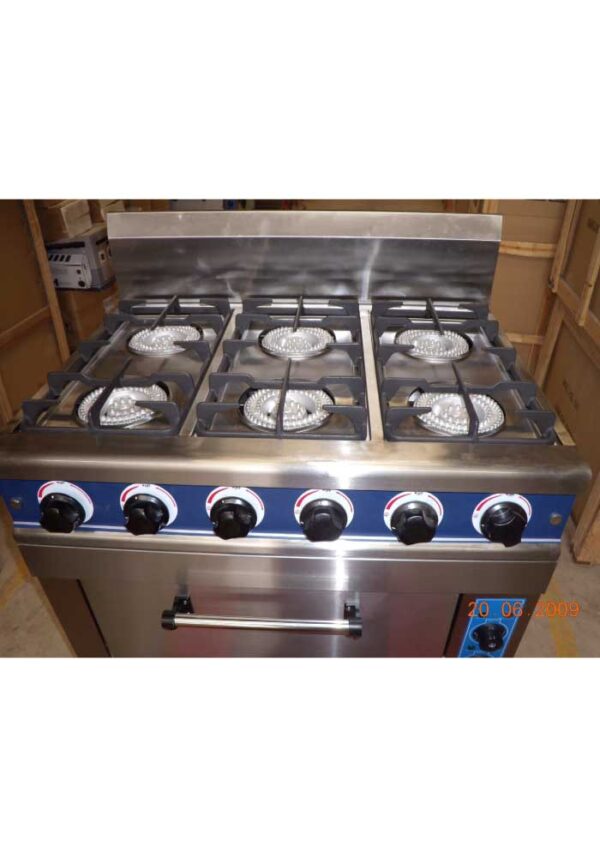 Cocina 6 hornallas | Flamemax HGR-6G | Baudin