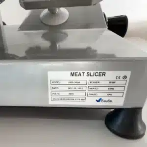 Cortadora de Fiambre 30 cm Kuma HBS-300A Etiqueta