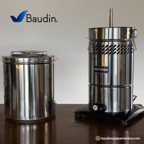 Cutter 8 Litros Acero Inoxidable Metvisa CUT.8 Real dividida