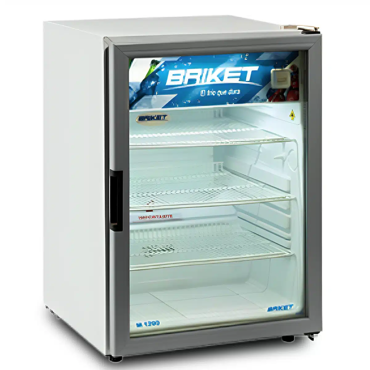 Expositor Vertical Chico Frigobar Puerta de Vidrio Briket Master 1200 Baudin V2