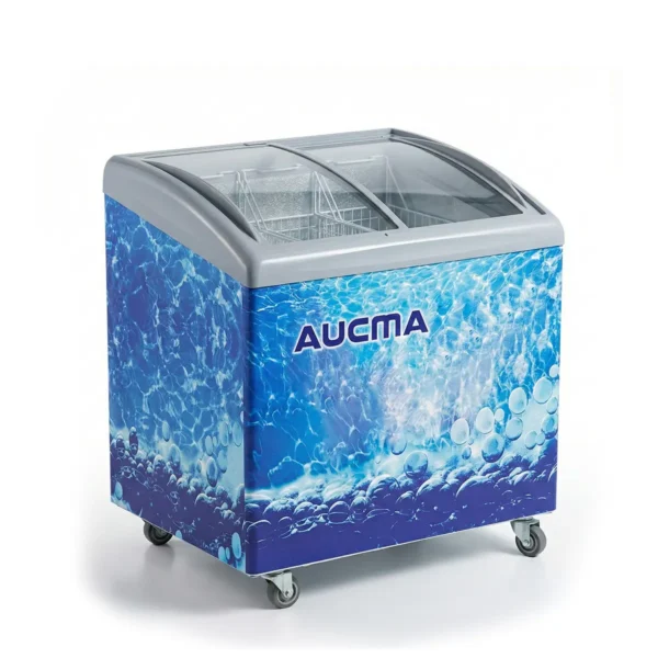 Freezer Horizontal Vidrio Curvo 182 Lts Aucma SD-182 Baudin