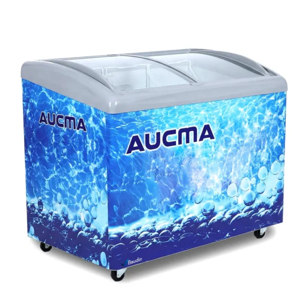 Freezer Horizontal Vidrio Curvo 282 Lts Aucma SD-282 Baudin