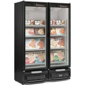 Freezer Vertical 2 puertas 960 litros Gelopar GCVC-950 Color Negro