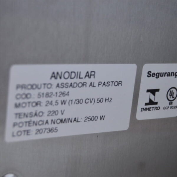 Horno Shawarma Eléctrico | Anodilar 5182-1264 - Imagen 6