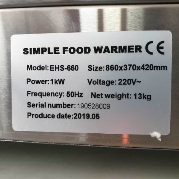 Mantenedor de Papas Fritas | Lundar EHS-660 | Baudin