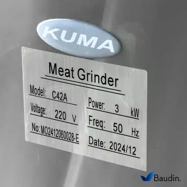 Picadora de Carne Industrial Buje 42 | Kuma C42A | Baudin