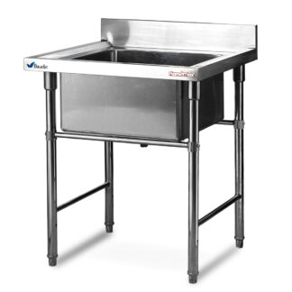 Pileton bacha acero inoxidable grande para cocina profesional Flamemax HSS-77