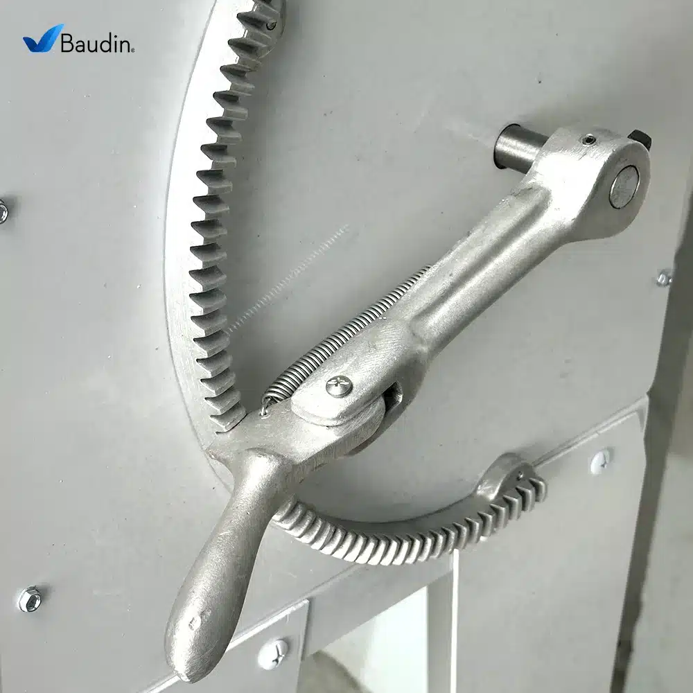 Sobadora de Pie 45 cm Ma Ar Acrilic 450P Detalle Cambio de Aperuta de Rodillos