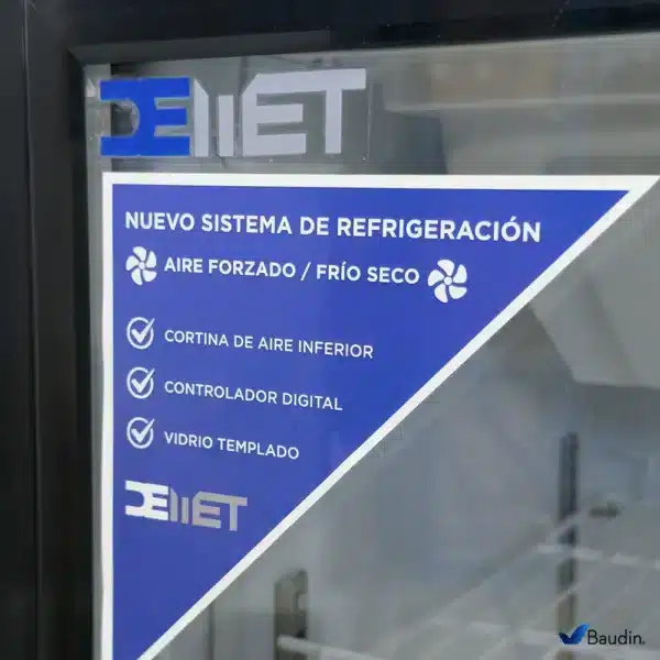 Visicooler 2 puertas Demet BBB-700 Expositor DETALLE
